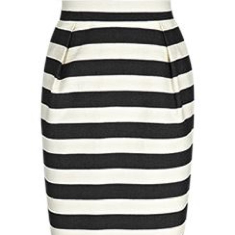 Reiss Cherish Black and White Skirt Size 4